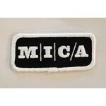 MICA Black & White Iron-On Patch