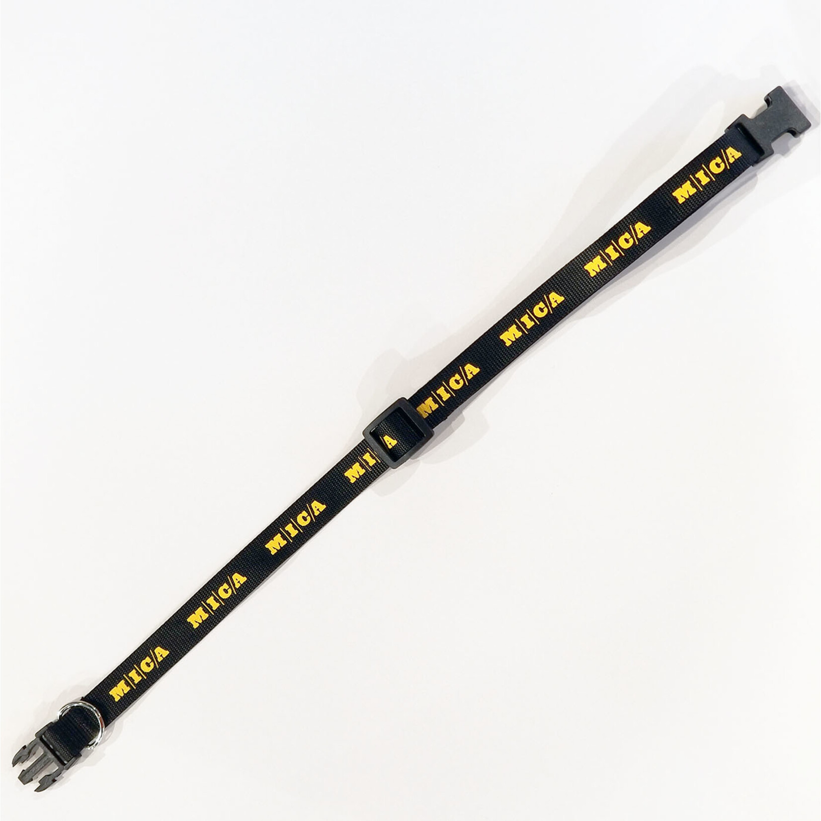 MICA Dog Collar (black with yellow logo)