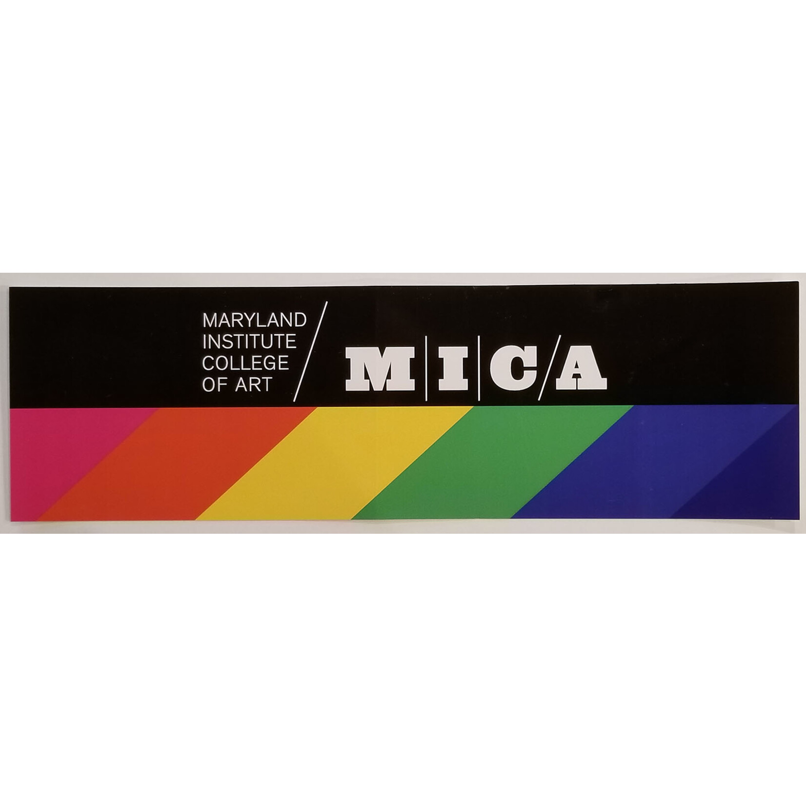 MICA Rainbow & Black Bumper Sticker