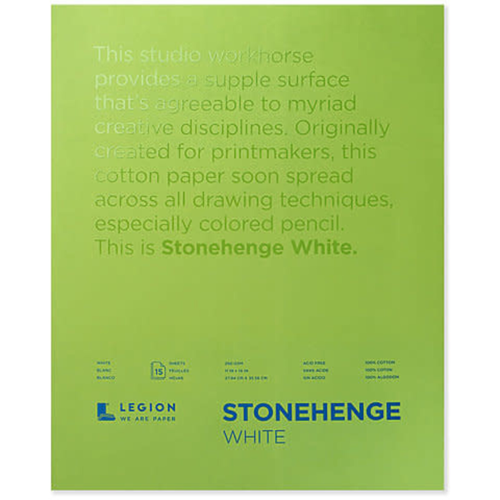 Stonehenge Papers Stonehenge Pads 11X14 White