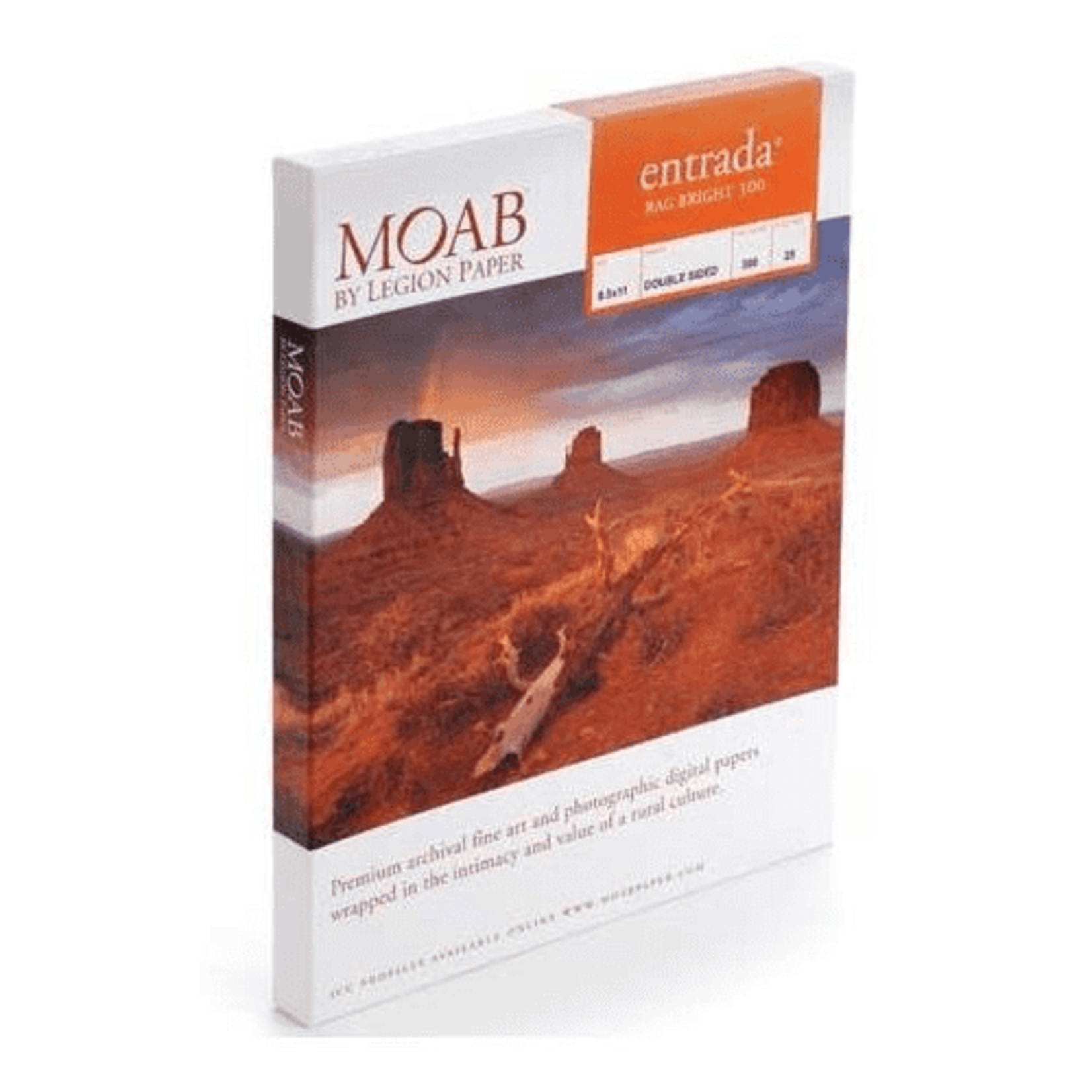 Moab Entrada Rag Bright 190 8.5 X 11 [25 Sheets]