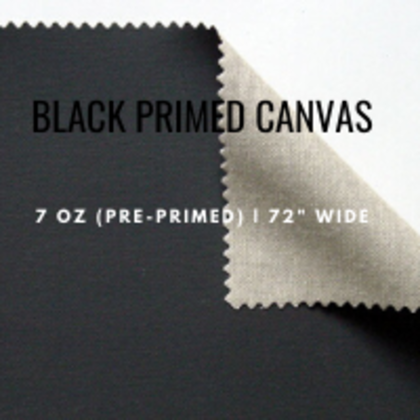 C.R. Daniels Primed Canvas 58'' Black By The Foot