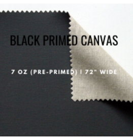 C.R. Daniels Primed Canvas 58'' Black By The Foot