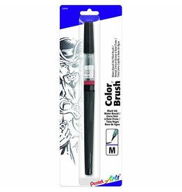 Pentel Color Brush Pens, Black Fine Pigmented Ink