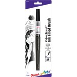 Pentel Color Brush Pens, Black Medium Water-Based Ink