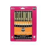 Sakura PIGMA PEN 8PC SET ALL BLK ASTD