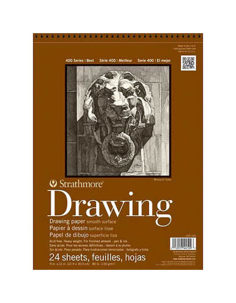 Strathmore Drawing Pads 400 Series, Smooth Surface, 9 X 12