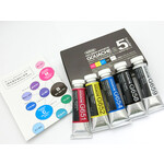 Holbein Designers Gouache 5-Color 15ml Primary Mixing Colors Set