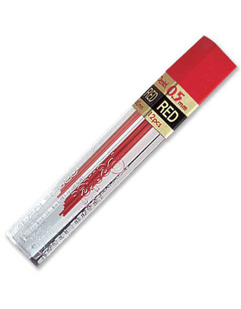 Pentel Lead Mechanical Pencil .5Mm Red (12/Tube)