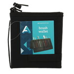 Art Alternatives Brush Wallet, Black Nylon 6.75"X 12.75"