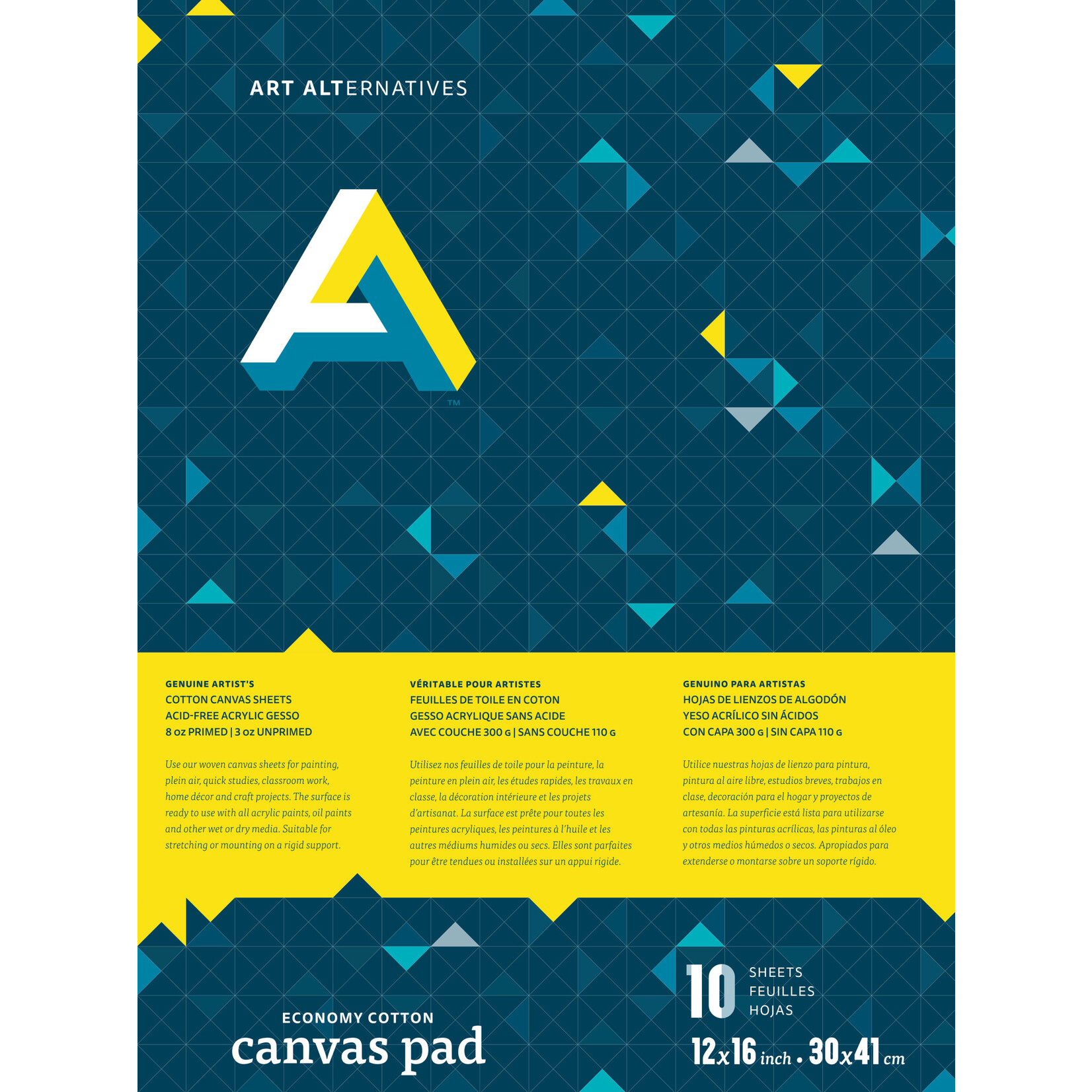 Art Alternatives Canvas Pad 12X16