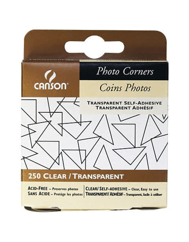Canson Photo Corners Clr Adh 250/Pk