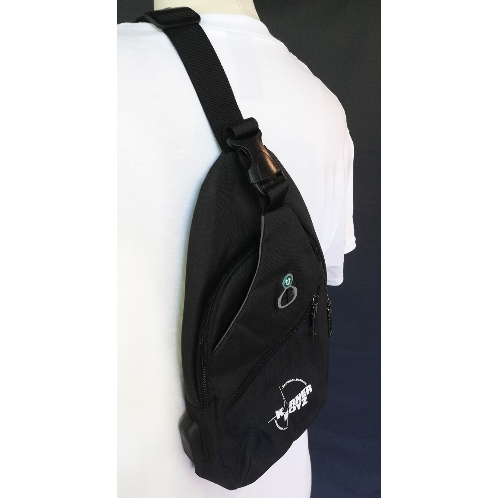 Korner Boyz KBZ Sports Sling Bag with USB Charging Port