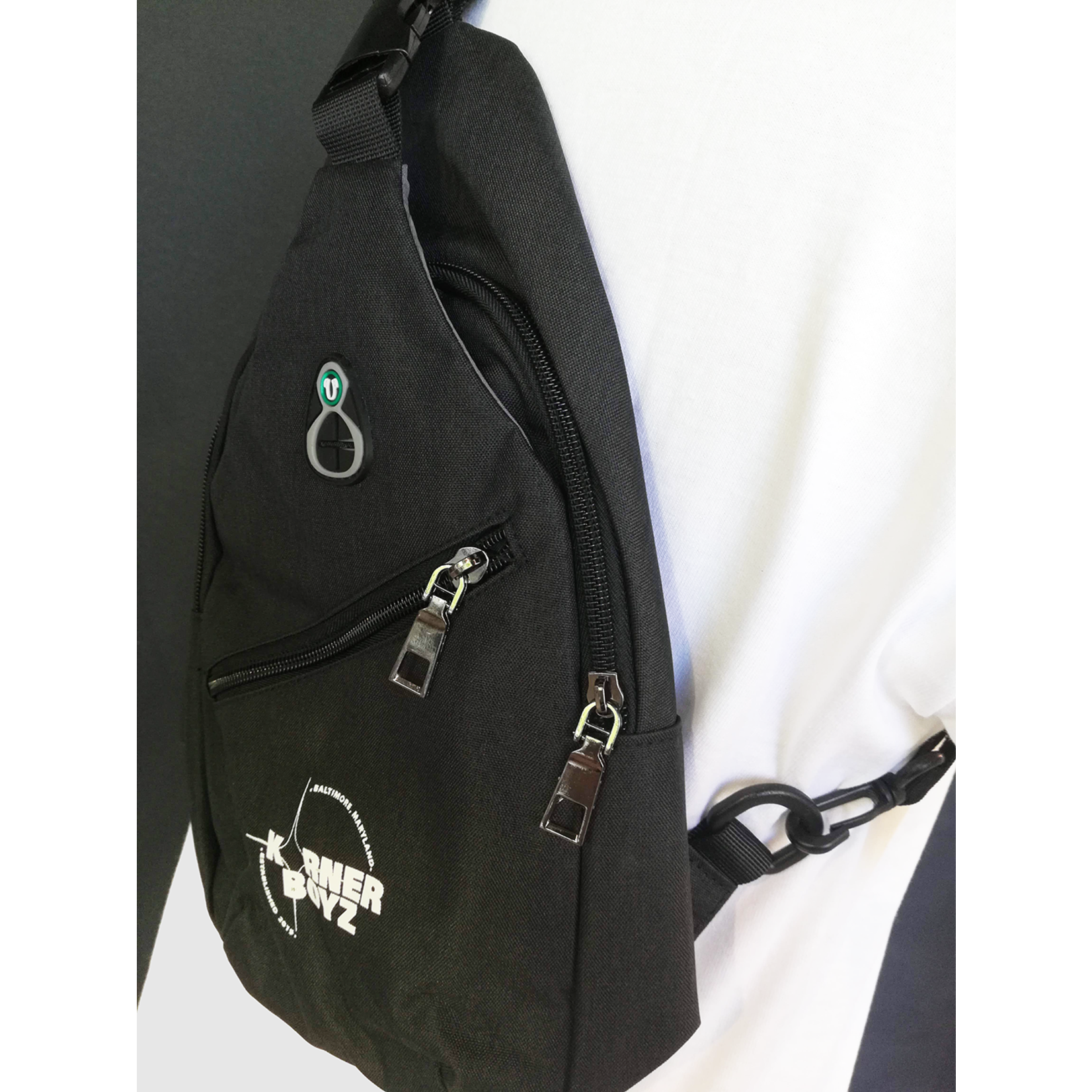 Korner Boyz KBZ Sports Sling Bag with USB Charging Port