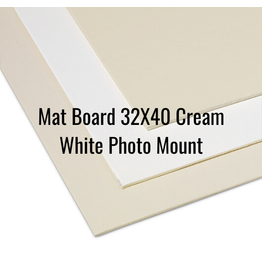 Crescent Board Mat Board 32X40 Cream White Photo Mount