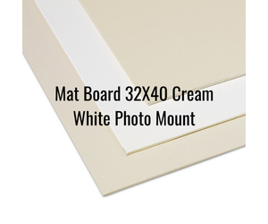 Mat Board 32X40 Cream White Photo Mount - MICA Store