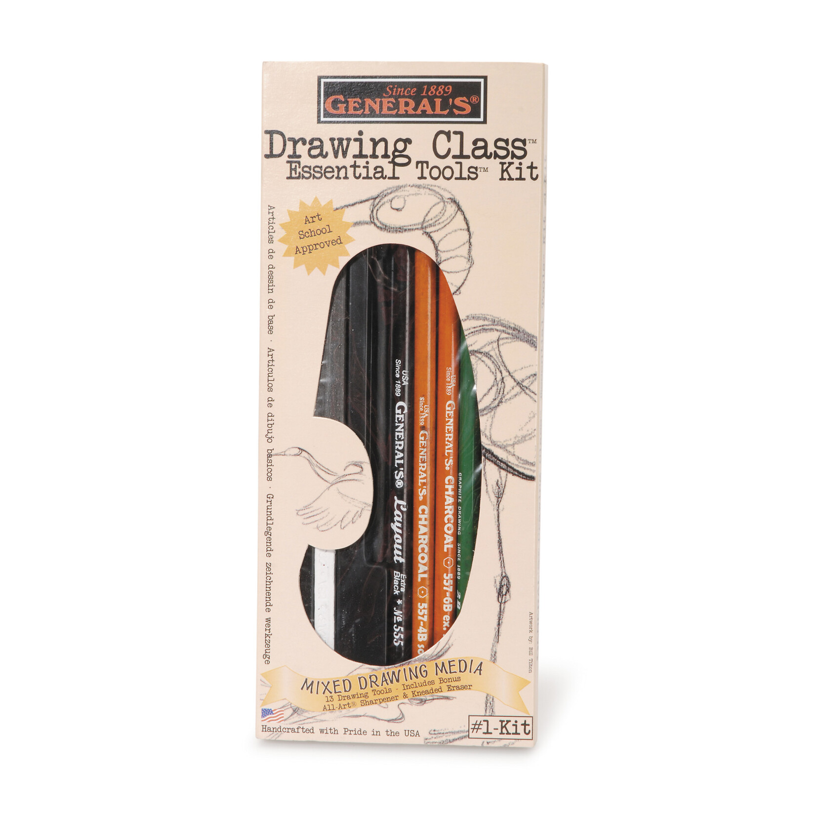 General Pencil Drawing Class Essentials Kit