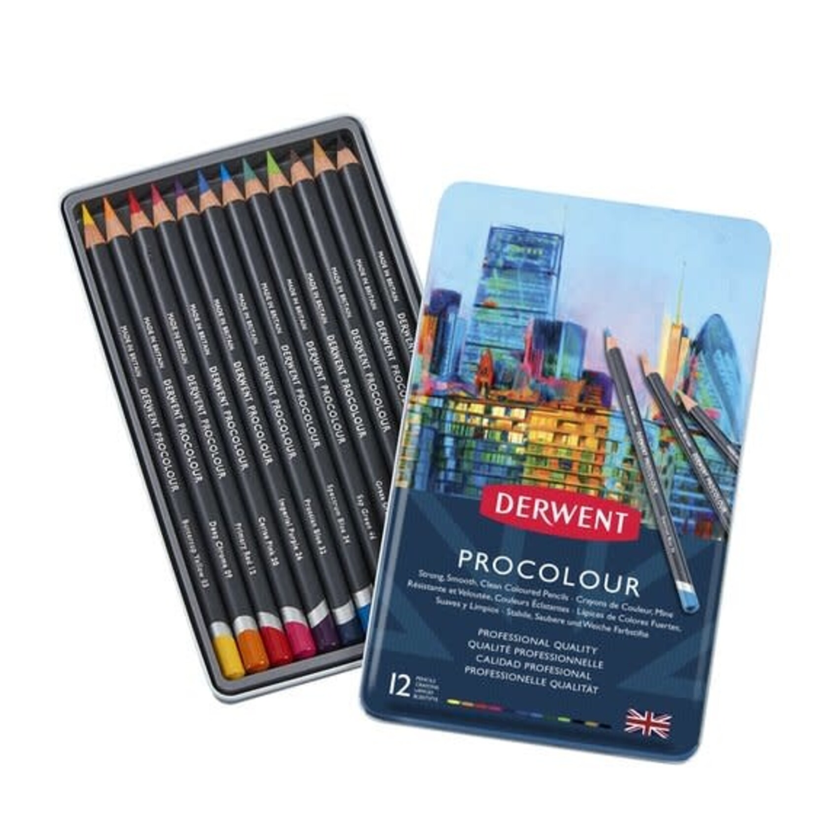 Derwent Procolour Pencil 12 Tin
