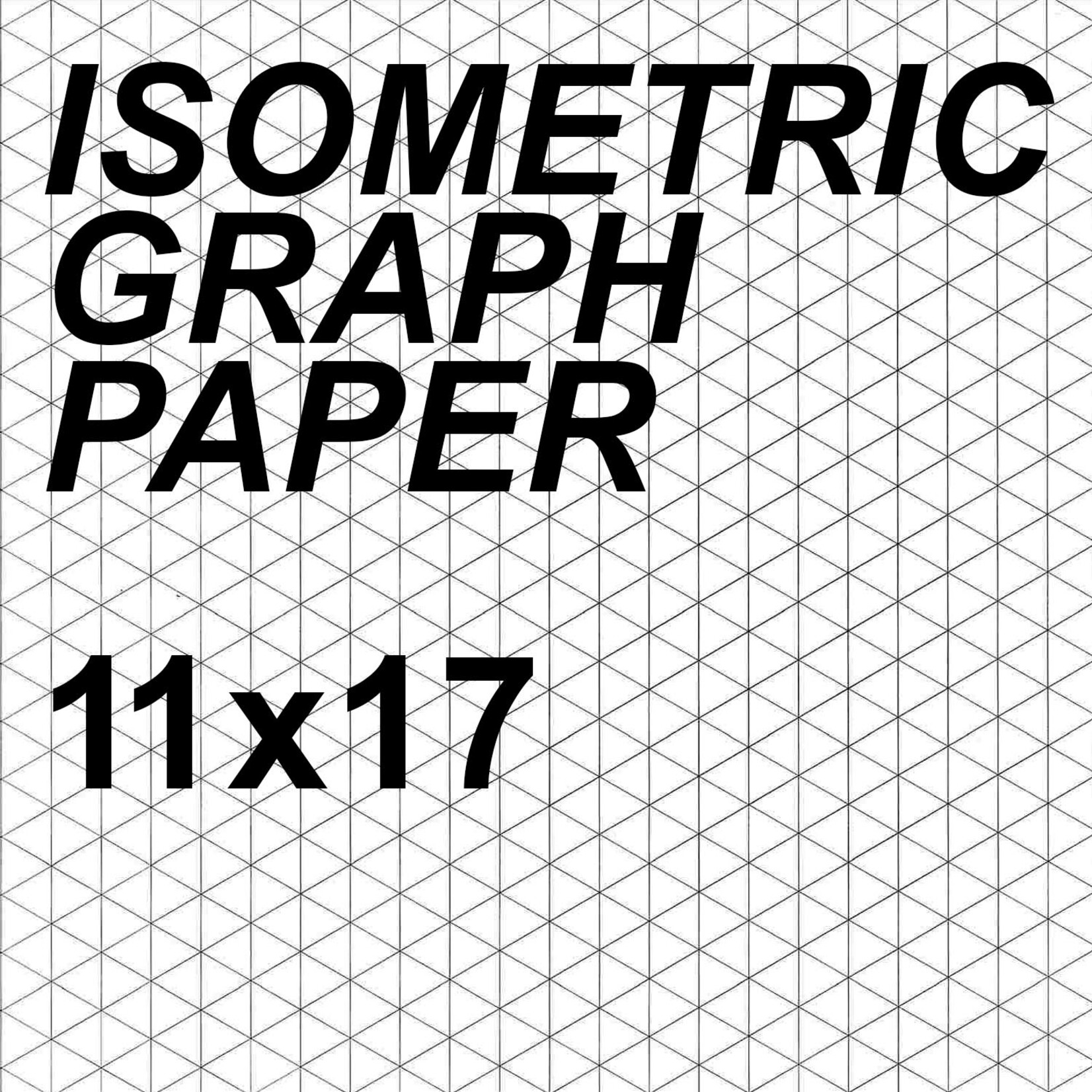 Alvin Isometric Paper Sheet 11'' x 17''
