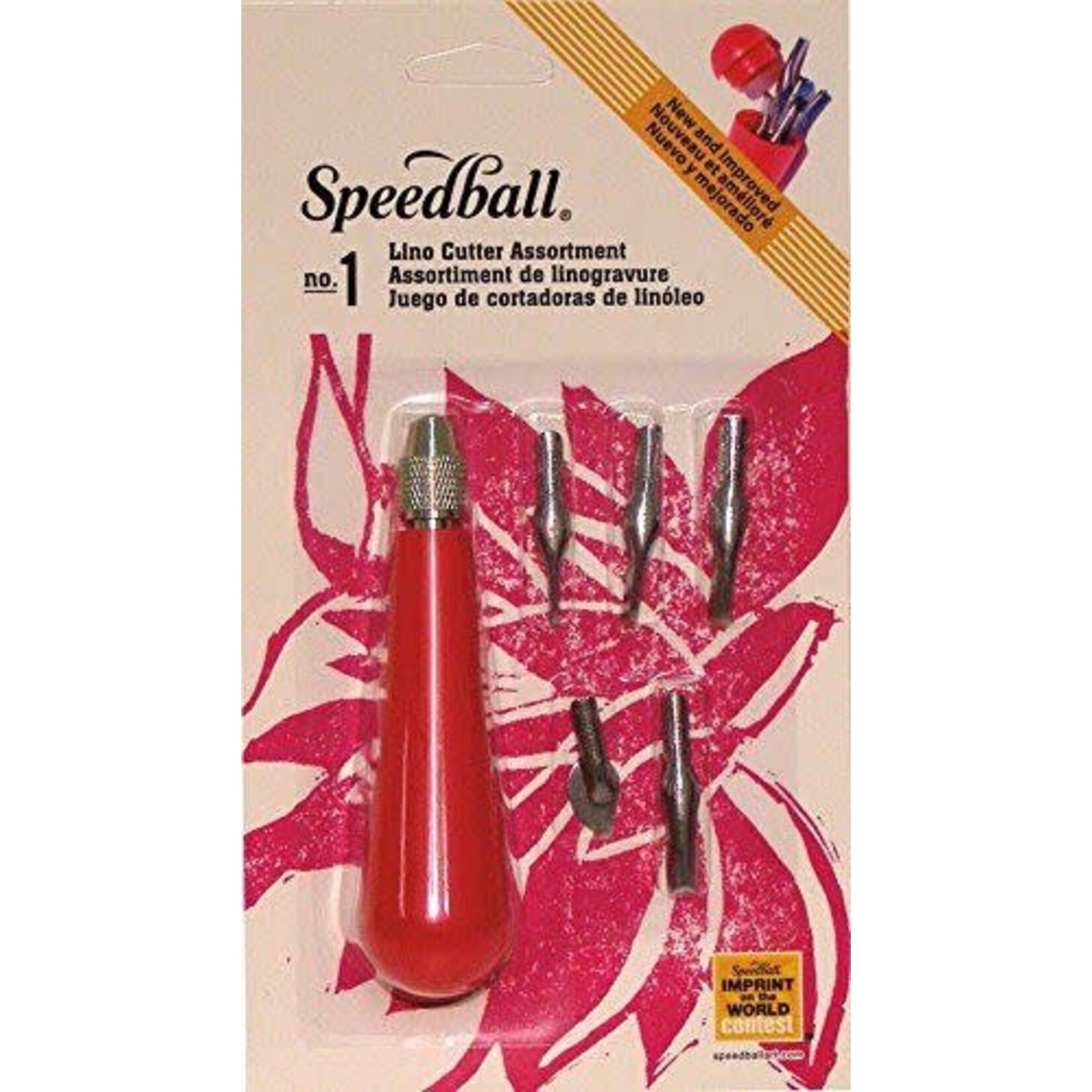 Speedball Lino Cutter #1  Assortment Carded