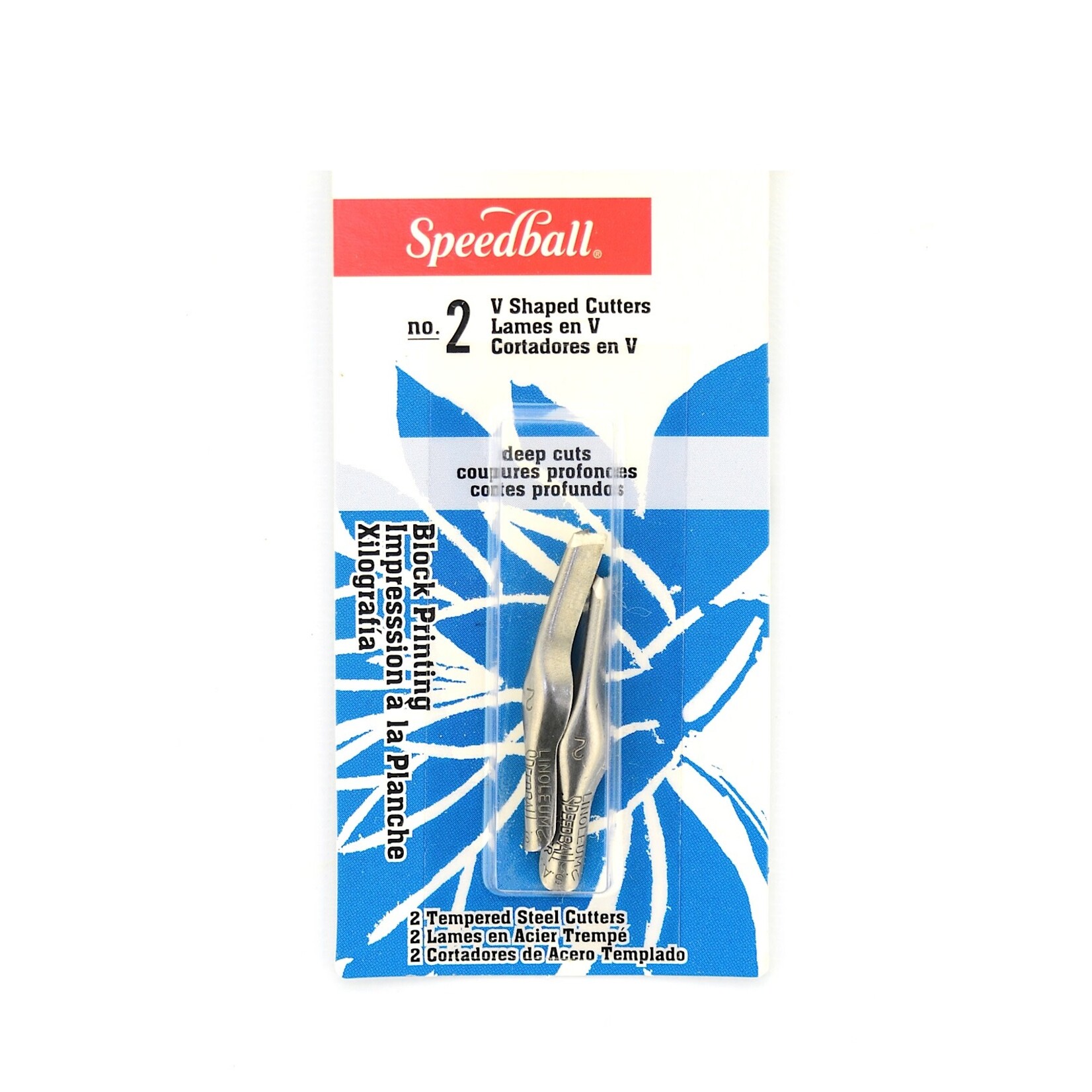 Speedball Lino Cutter #2  Large V 2 Per Card