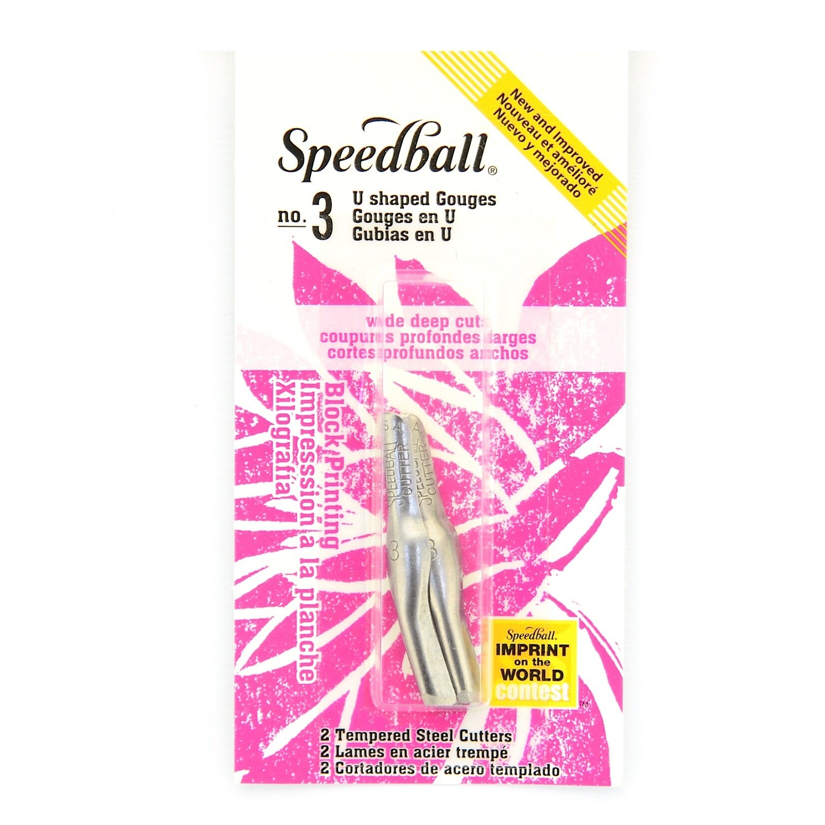 Speedball Lino Cutter #3  Small U Gouge 2 Per Card