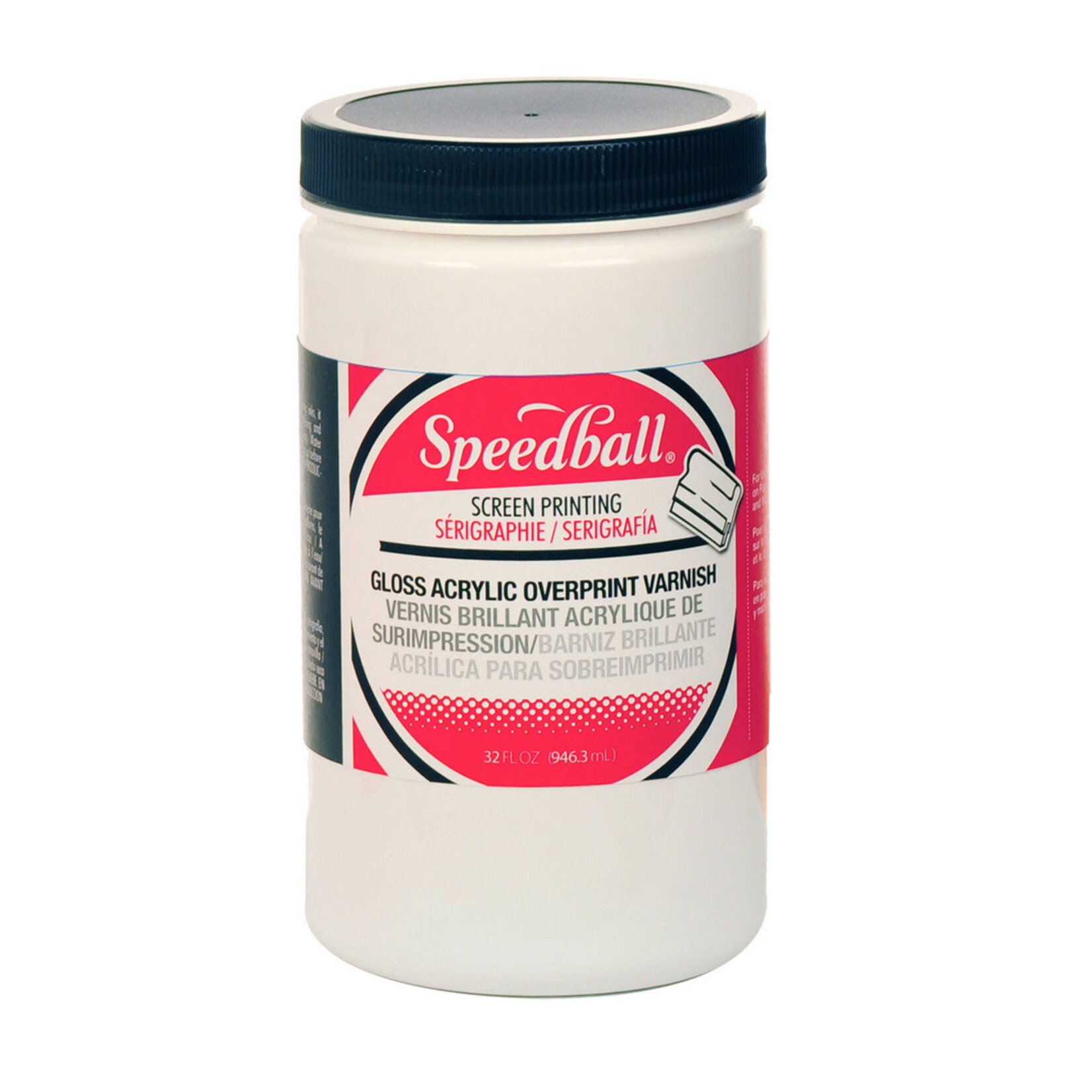 Speedball 32 Oz. Water-Soluble Gloss Overprint Varnish