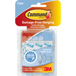Scotch 3m Command Adhesive Replacement Strip - Clear Asst 16Pk