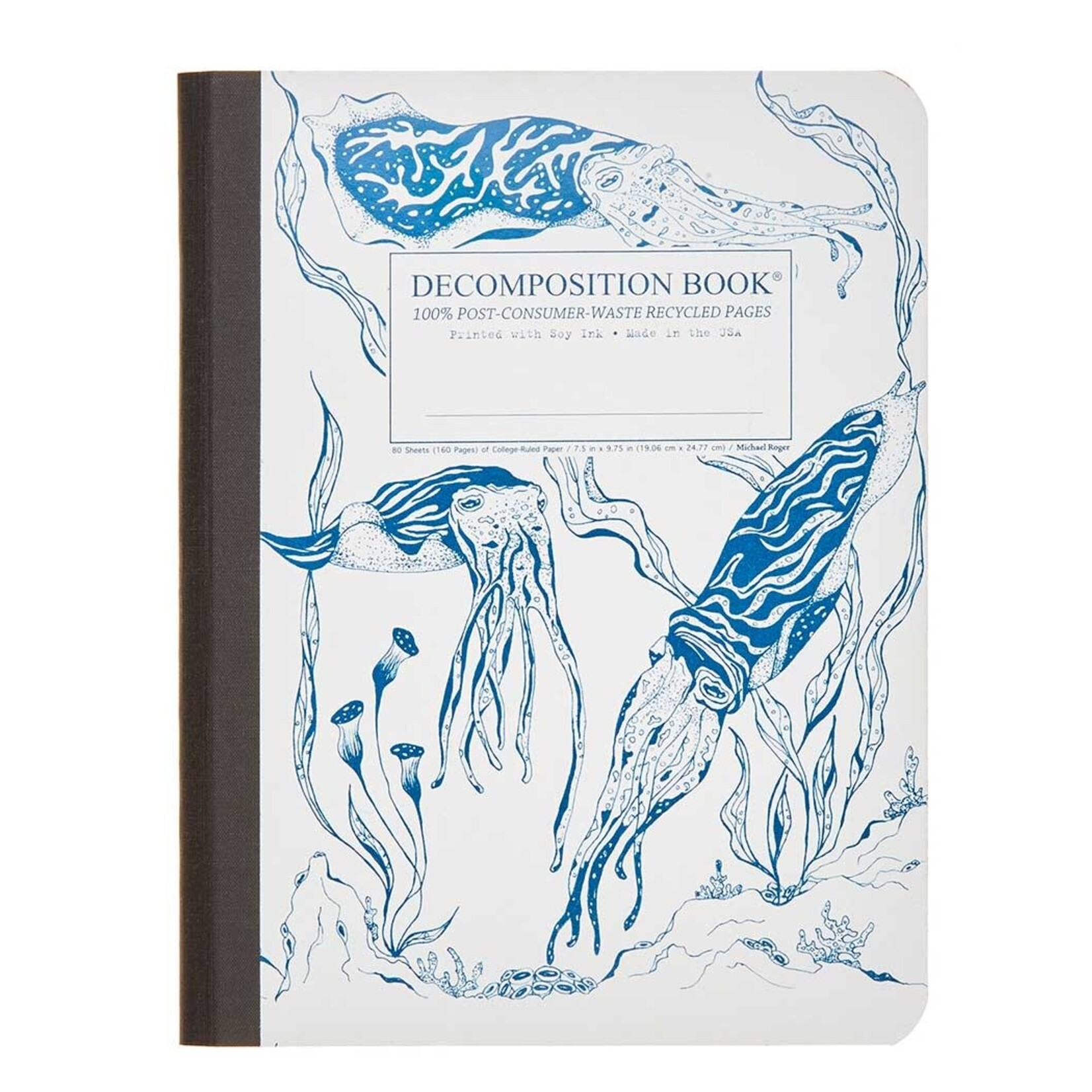 Michael Rogers Decomposition Book | Cuttlefish | Lined Pages