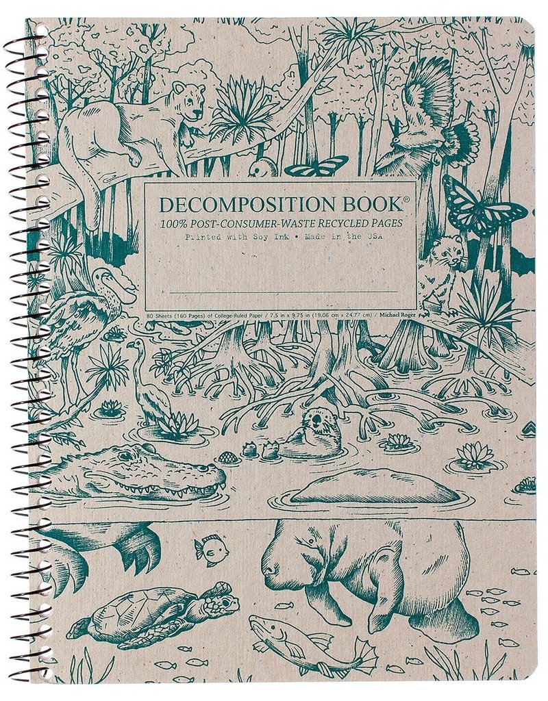 Michael Rogers Coilbound Decomposition Book | Everglades | Lined Pages