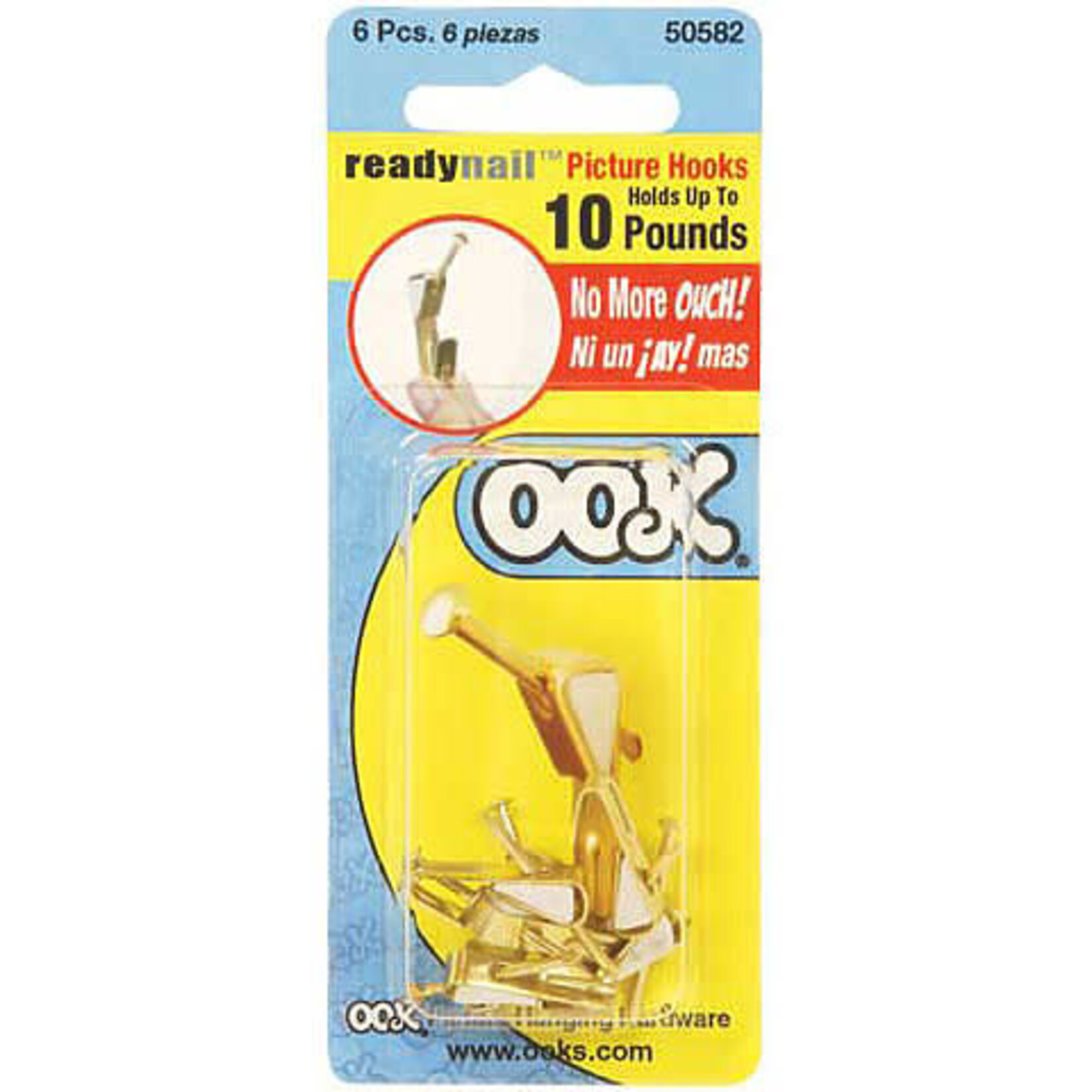 Ook Ready Nail Hanger 20Lb 6Pk