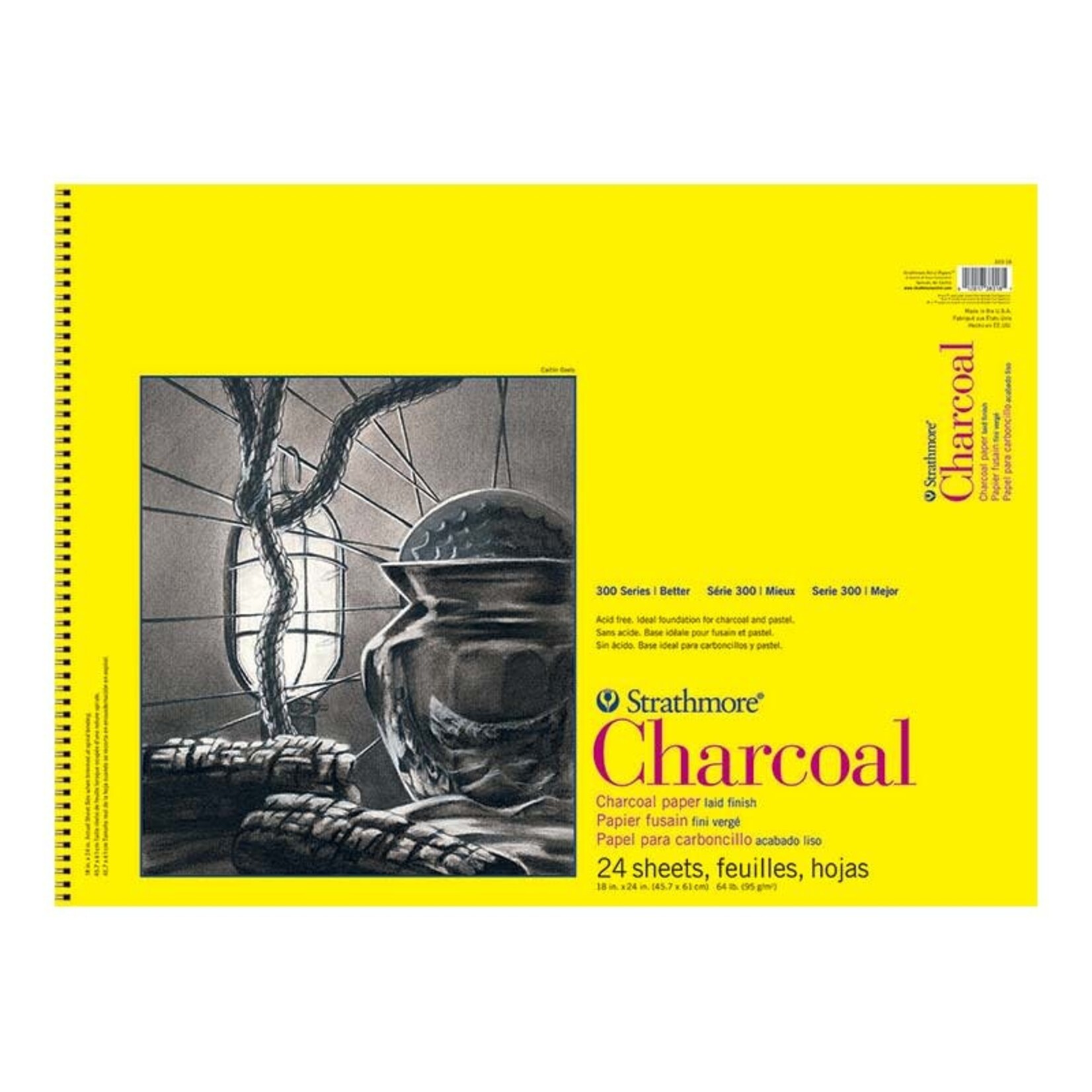 Strathmore Charcoal 300 18X24 Sb 24Sht Spiral Bound