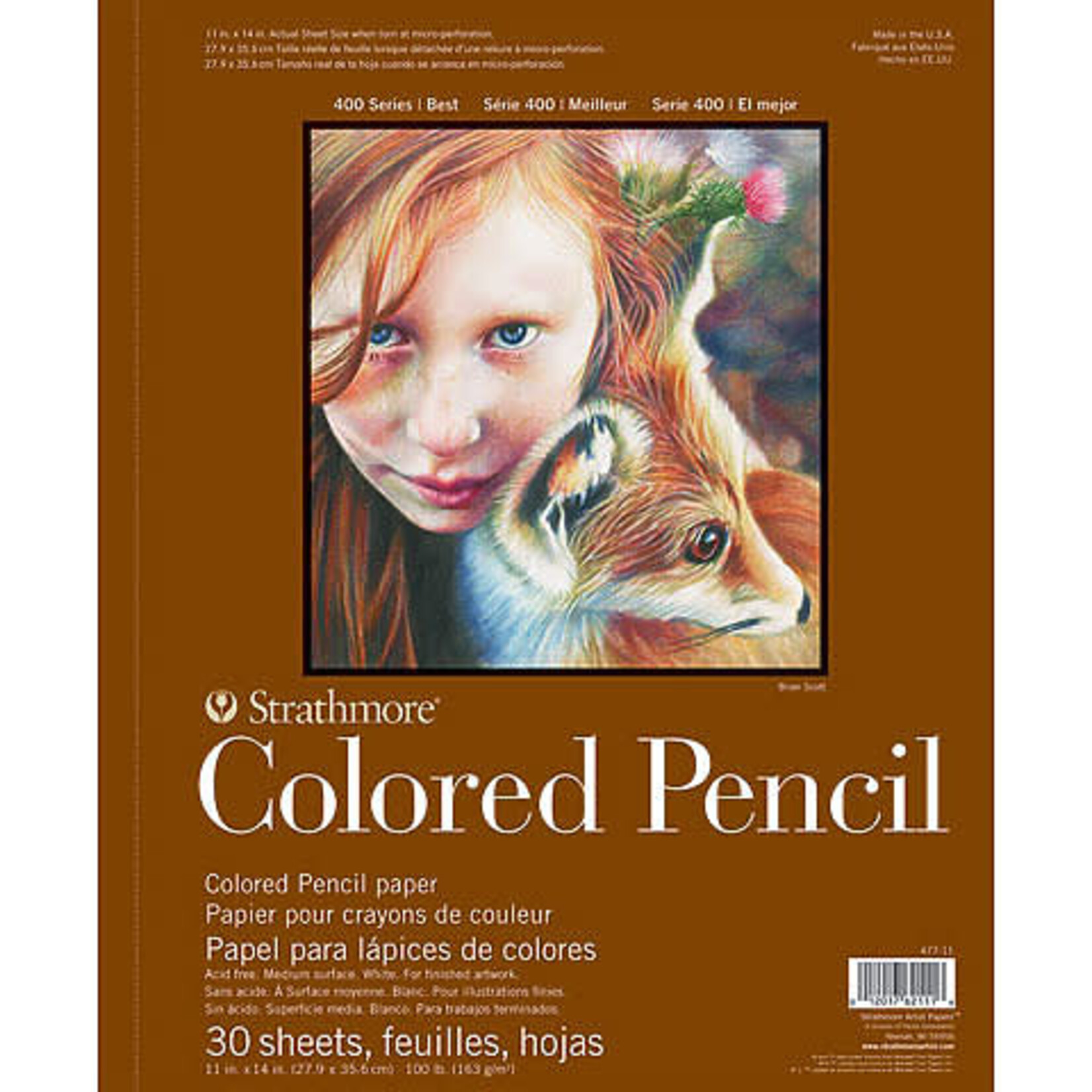 Strathmore Colored Pencil Pads 400 Series, 9'' X 12''