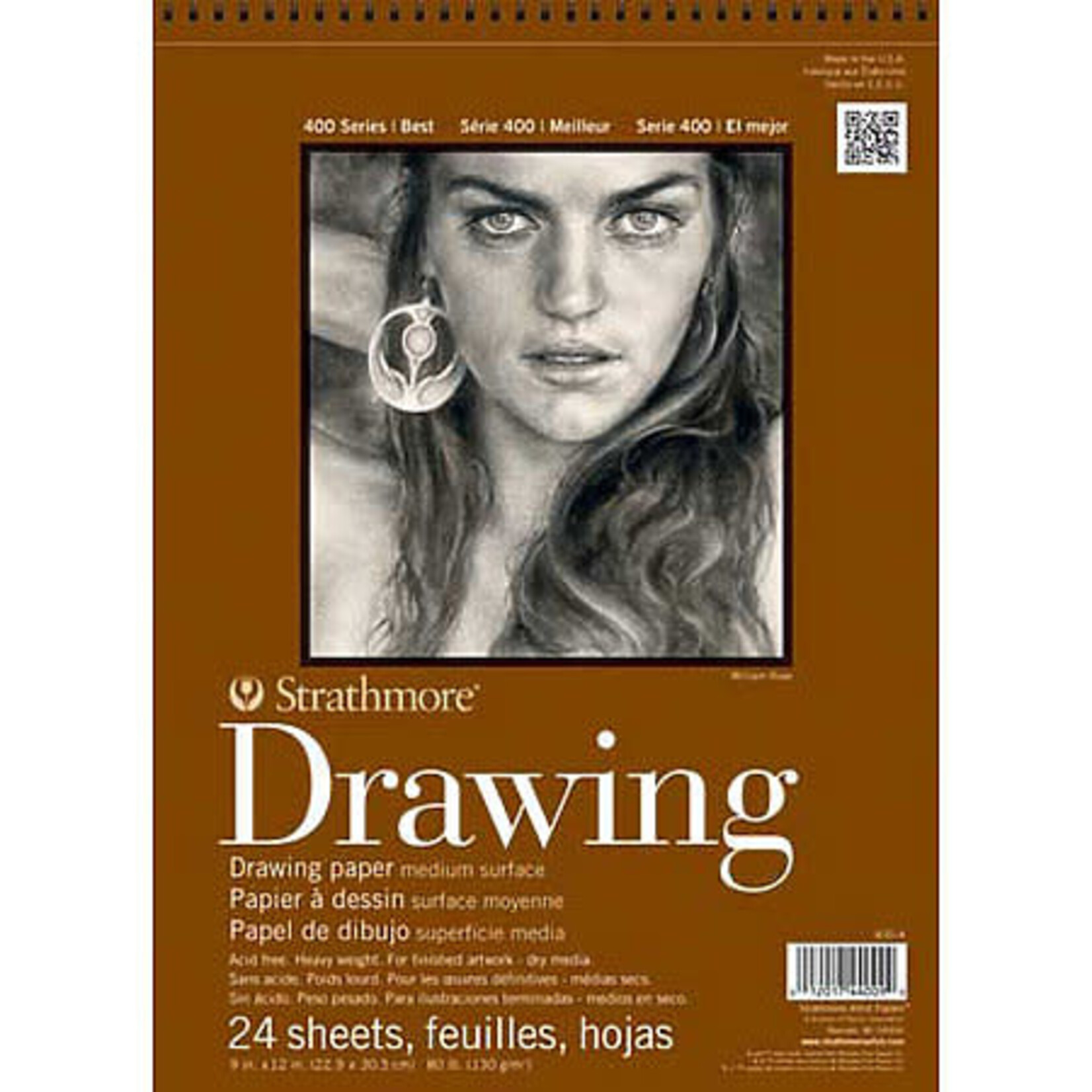 Strathmore Drawing Pads 400 Series, Medium Surface, 12'' x 18''