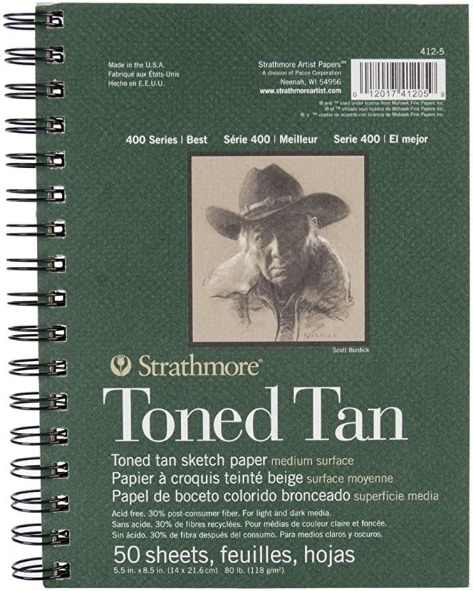 Strathmore Sketchbook Toned 400 Wb Tan 9X12 MICA Store