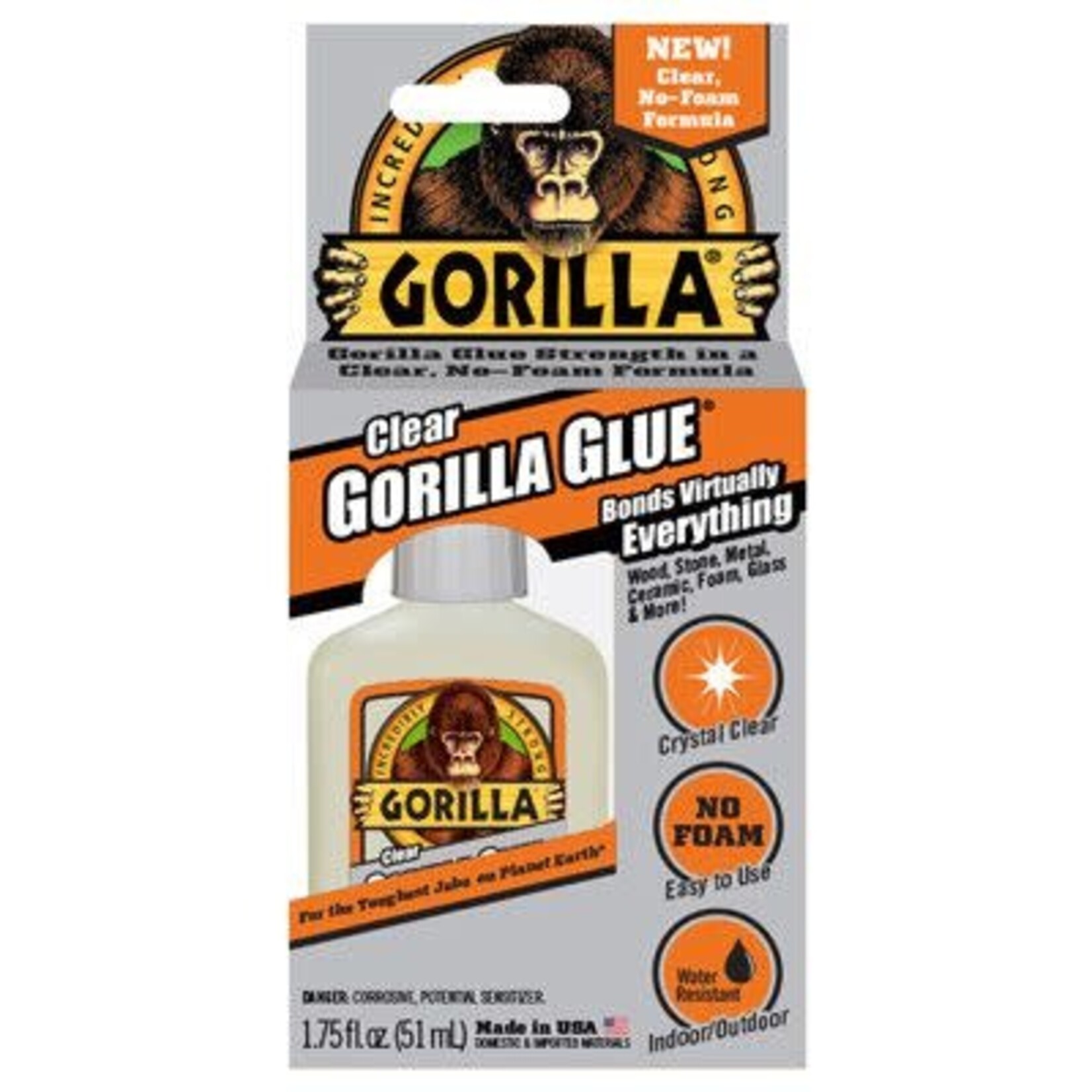 Gorilla Glue Gorilla Glue Clear, 1.75 Oz.