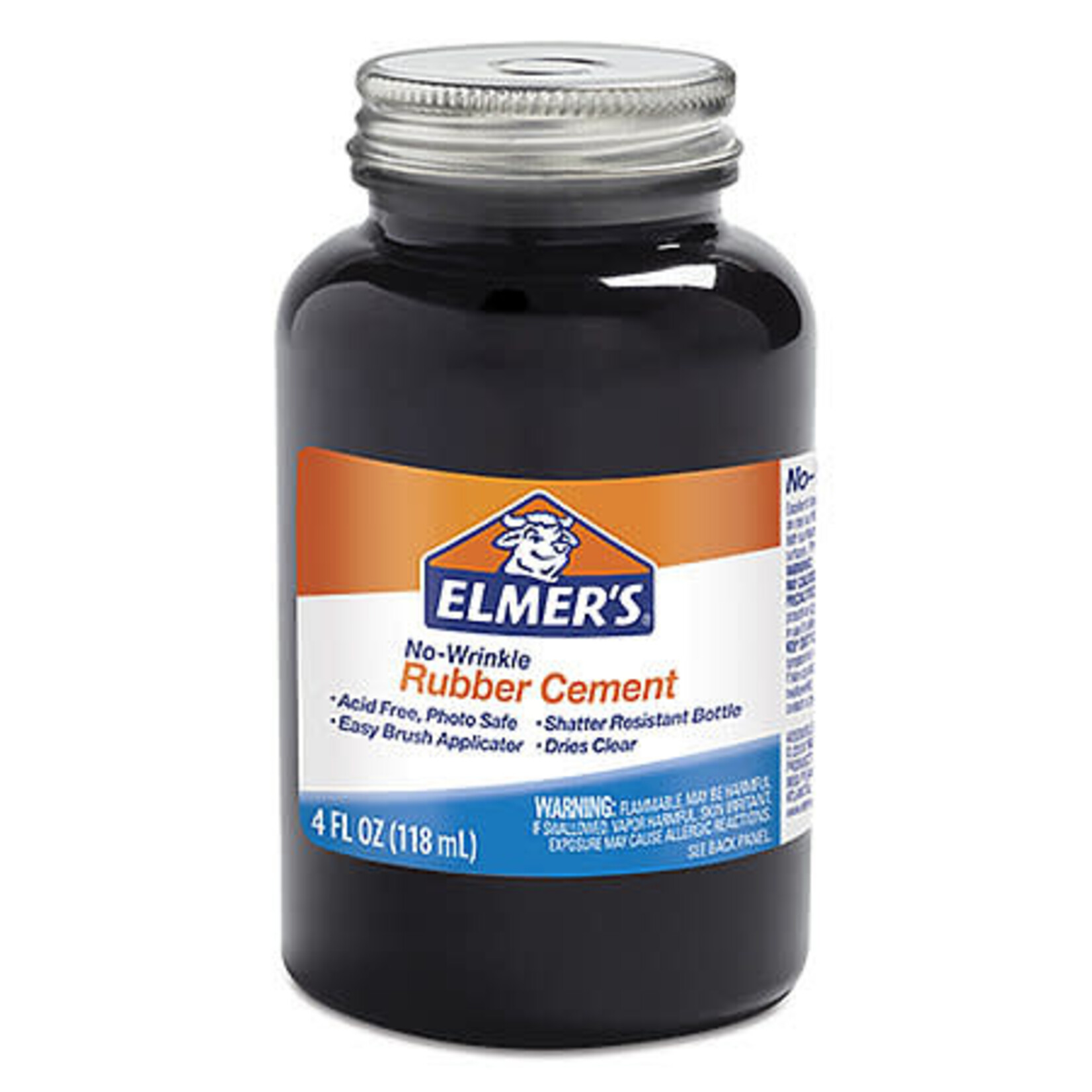 Elmers Rubber Cement No Wrinkle 8Oz