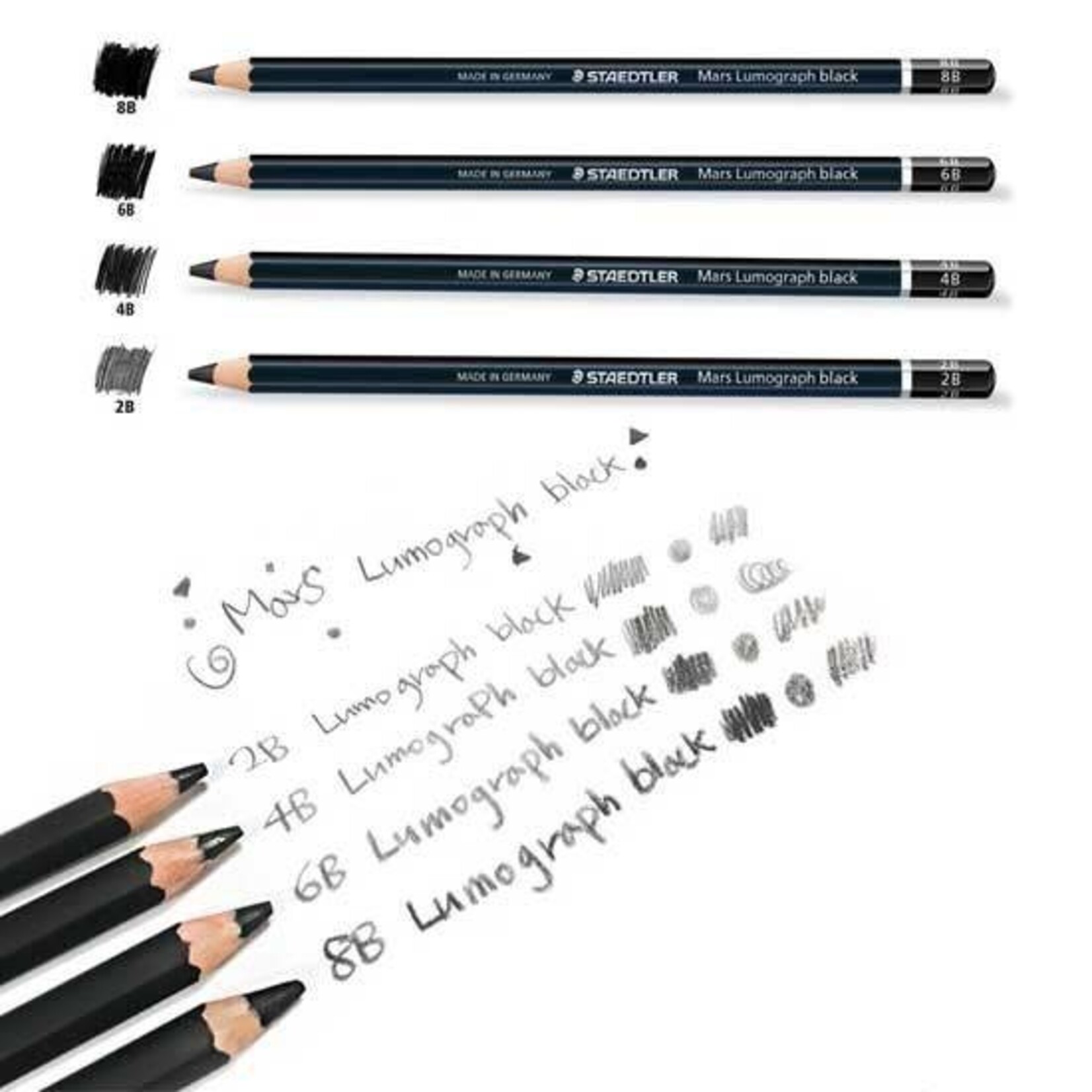 Staedtler Lumograph Pencil Matte Black 8B