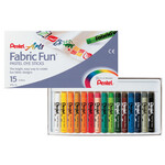 Pentel Fabric Fun Dyeing Pastel Set Of 15