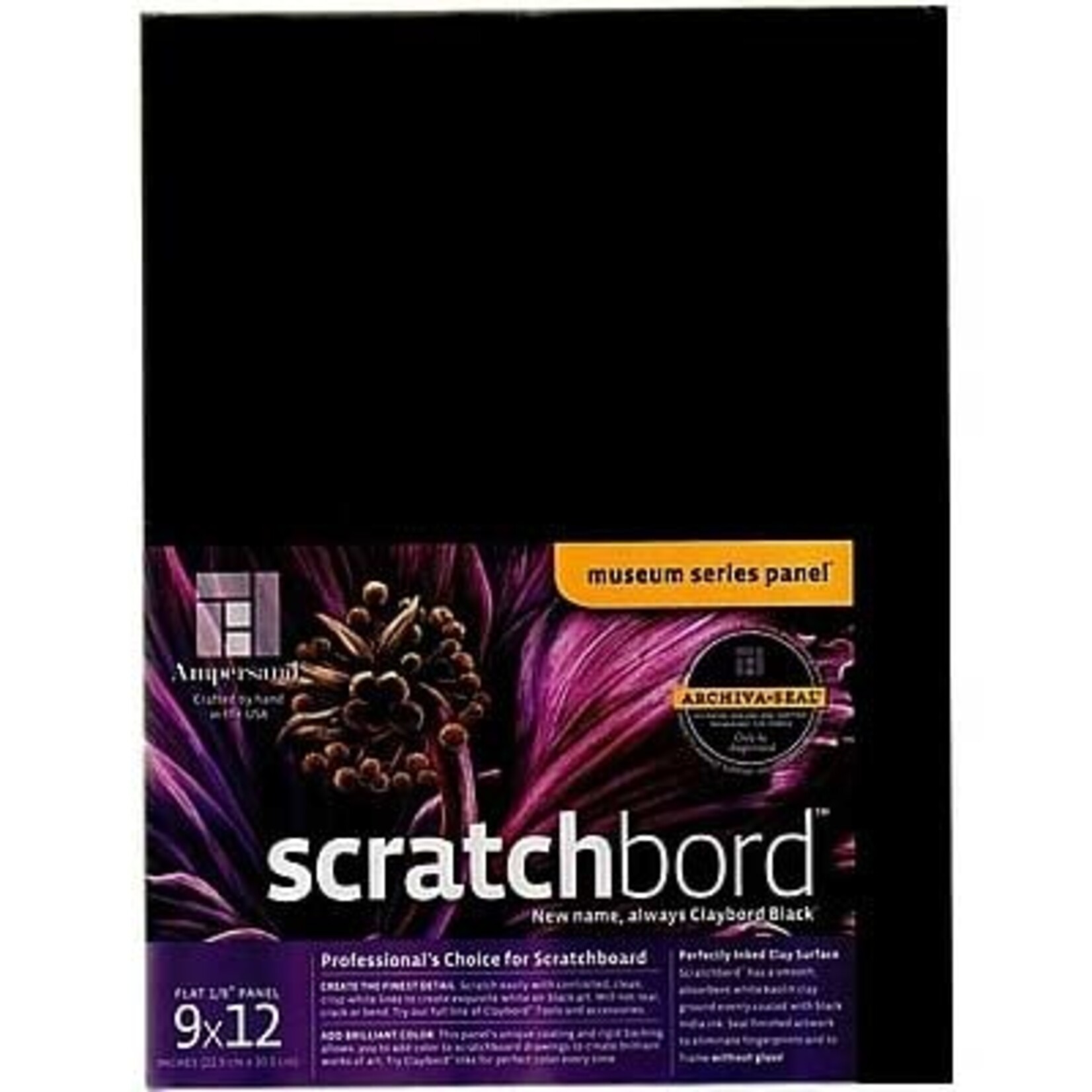 Ampersand Art Scratchbord Black 9x12 in