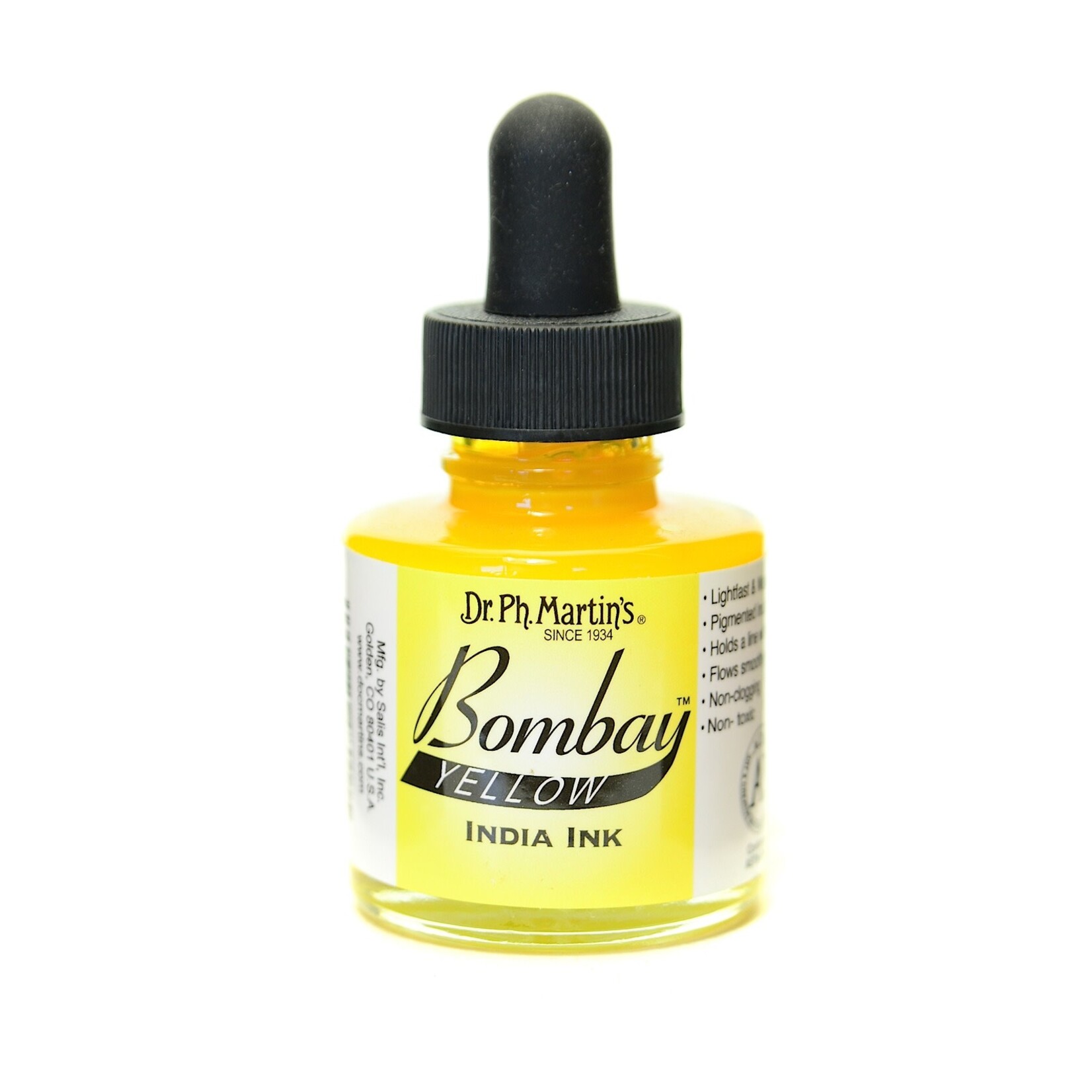 Dr. PH Martin Bombay India Ink 1oz Yellow