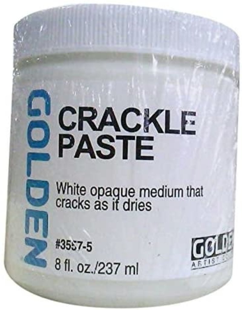 Golden Crackle Paste 8Oz- 8 oz