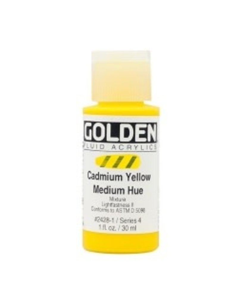 Golden Fluid Cadmium Yellow Medium Hue  1Oz S4