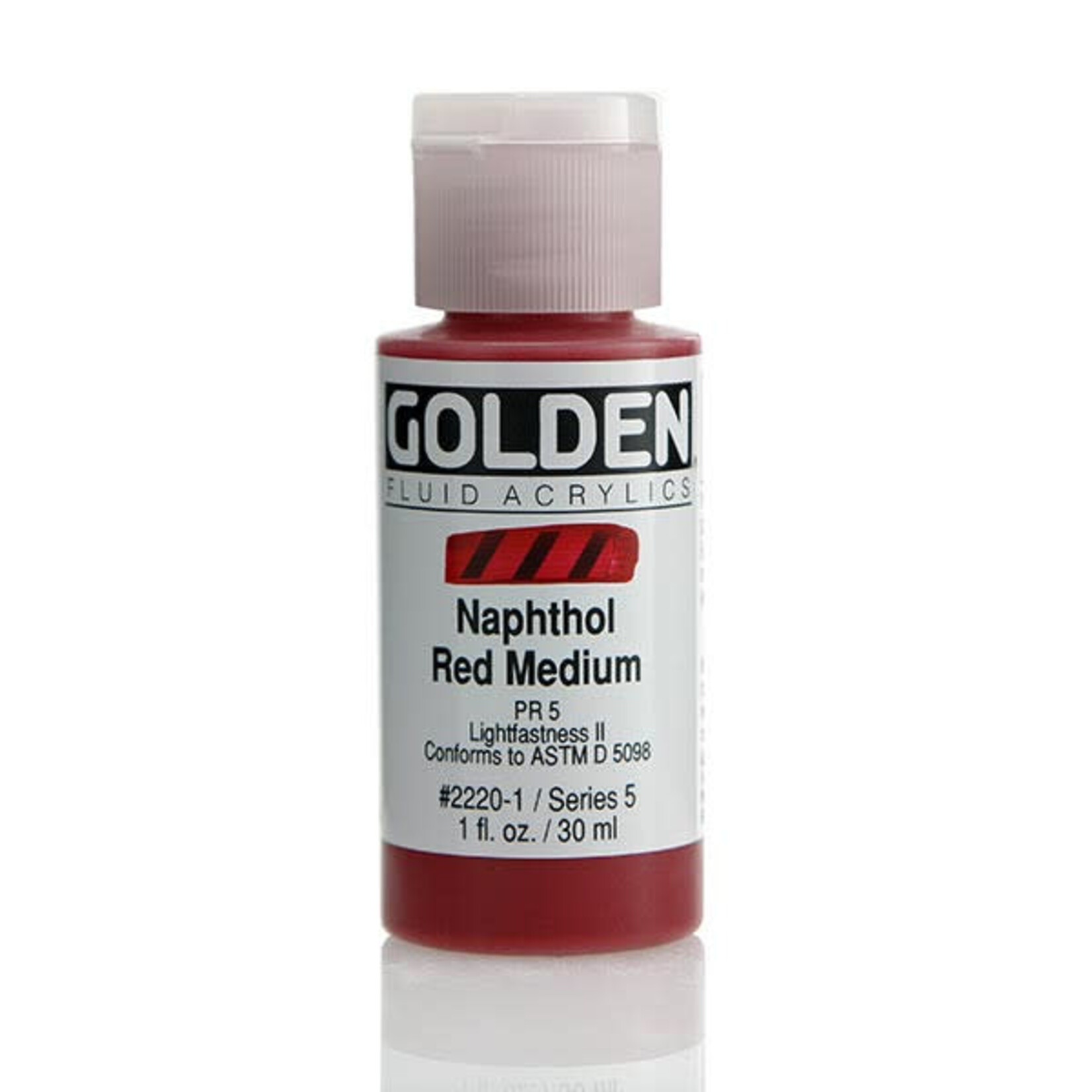 Golden Fluid Naphthol Red Med. 1 oz Series 5
