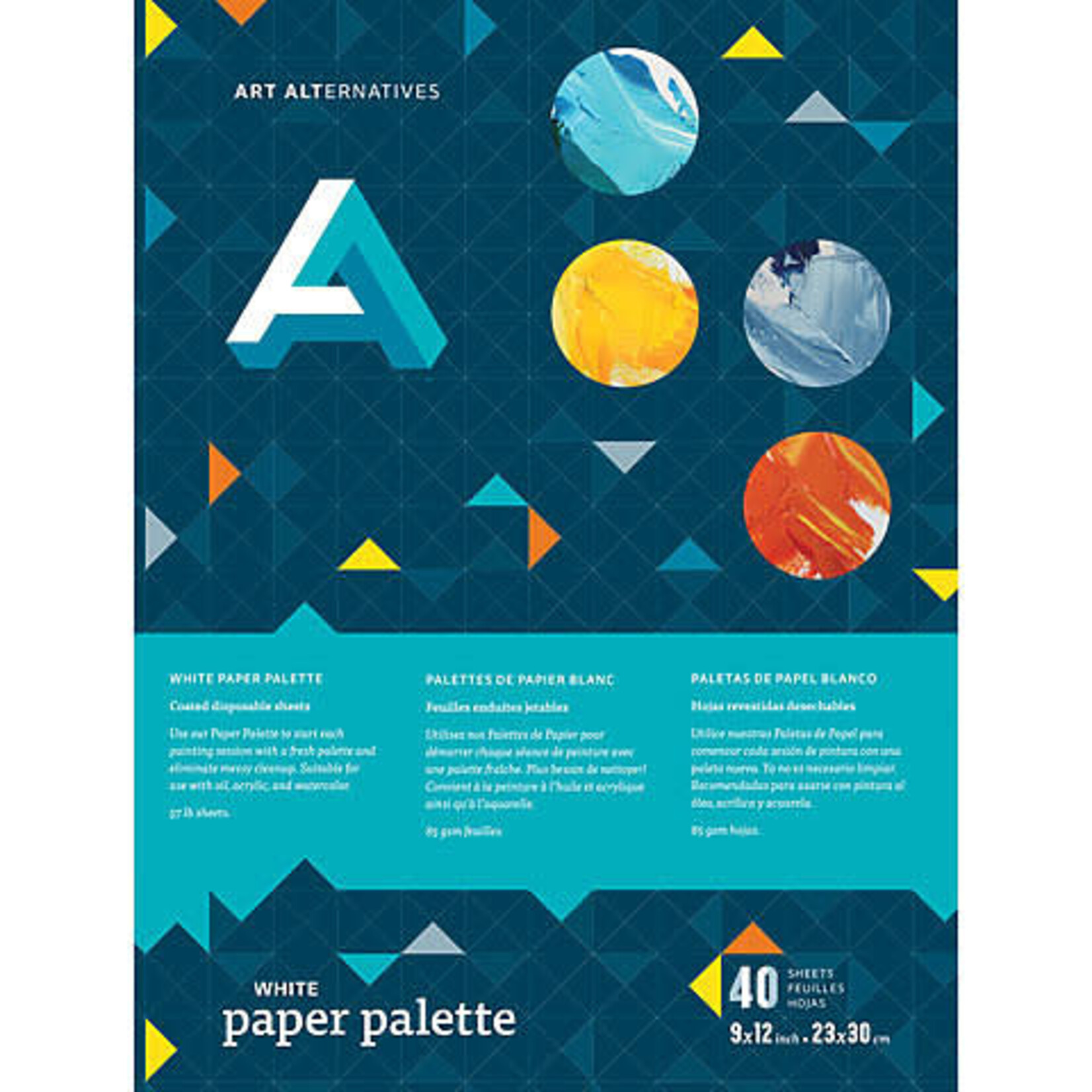 Art Alternatives PAPER PALETTE WHITE 16X20, 40 shts