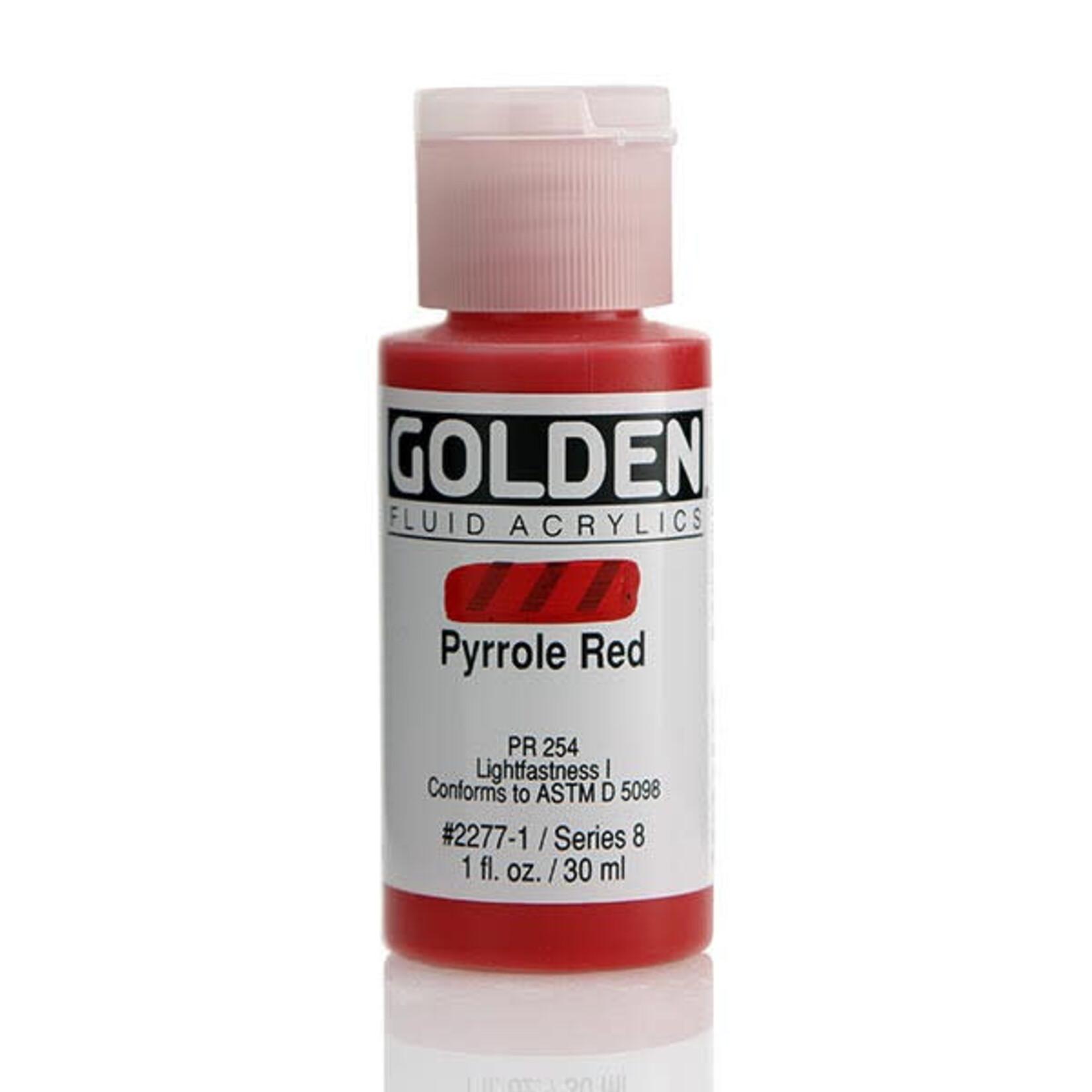 Golden Fluid Pyrrole Red 1 oz Series 8