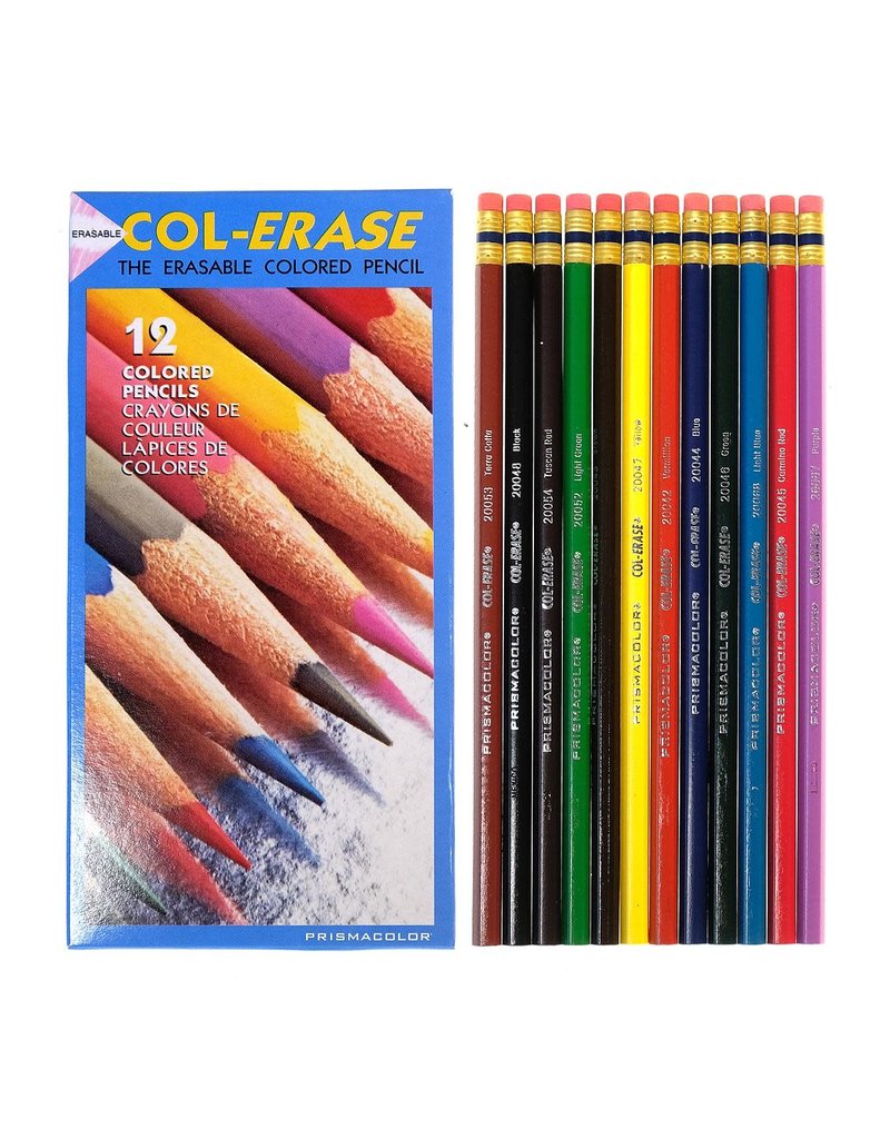 Woodless Colored Pencils 12-Color Set, Erasable - MICA Store
