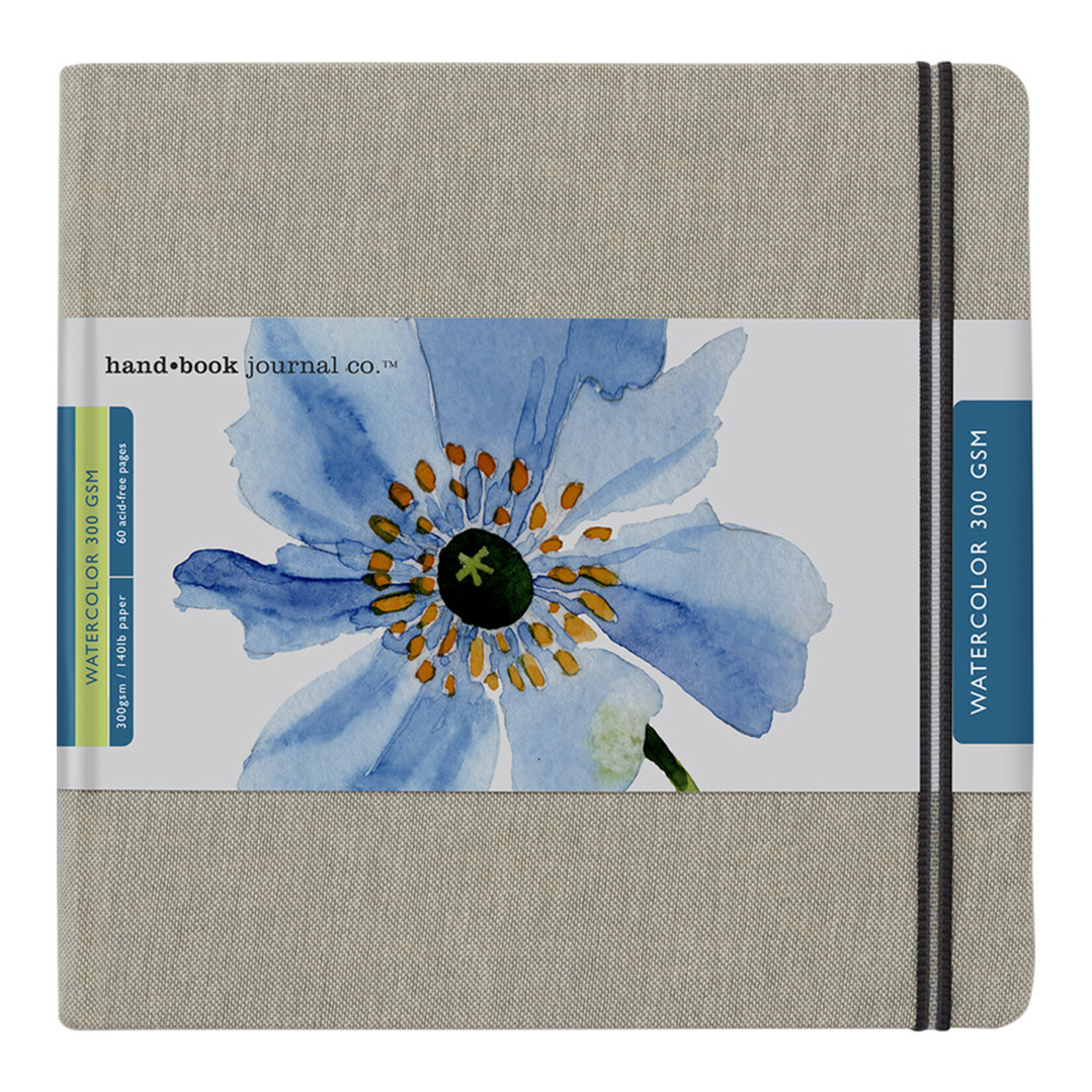 Global Hand Book Watercolor Journals, 300 gsm, 8.25" x 8.25" - Square
