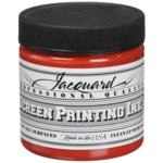 Jacquard Pro Screen Print Ink 4Oz  Bright Red