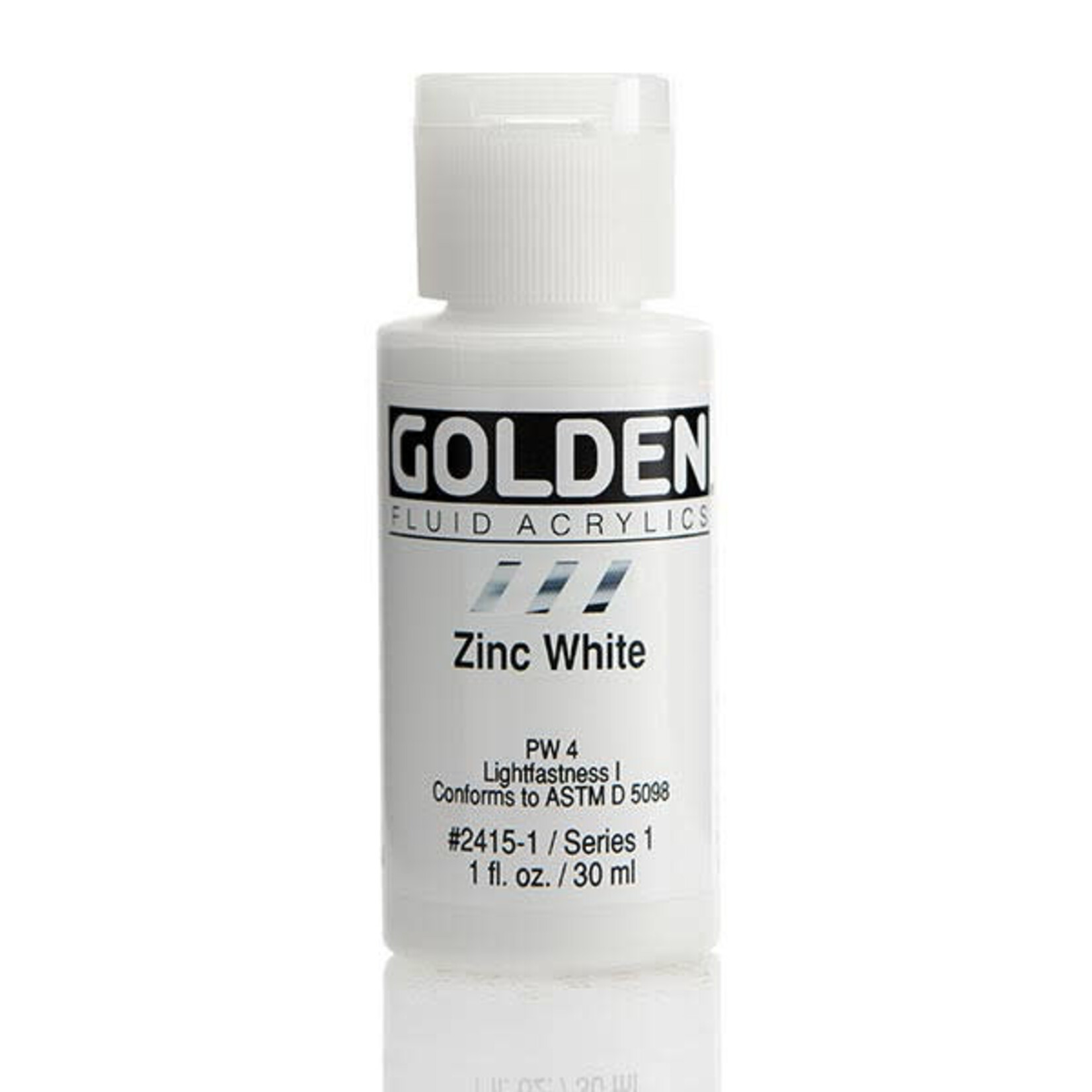 Golden Fluid Zinc White 1 oz Series 1